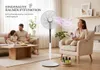 Fakir VC 80 DC, Domácí vrtulový ventilátor, Černá, Bílá, Náhled obrázku produktu 7