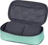 An open pencil case with its internal compartments visible. Voir les images du produit