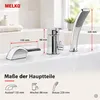 Badewannenarmatur 3-Loch Einhebelmischer Set mit Handbrause Produktbild-Vorschau 3