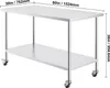 SucceBuy 30x60x38 Zoll Edelstahl-Arbeitstisch, robuster Produktbild-Vorschau 8
