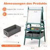 Tablica dla dzieci COSTWAY 3 w 1, dwustronna sztaluga z Podgląd zdjęcia produktu 3