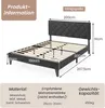 A diagram of a bed frame with dimensions and product information. Náhled obrázku produktu