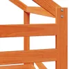 Hochbett mit Dach Wachsbraun 90x190 cm Massivholz Kiefer Produktbild-Vorschau 9