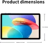 A tablet with dimensions indicated by lines and text. Produktbild-Vorschau