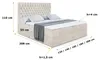 ALTDECOR Boxspringbett mit H4 Matratze und Topper - 180 x Produktbild-Vorschau 7