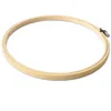 A wooden embroidery hoop on a white background. Produktbild-Vorschau