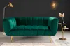 riess-ambiente Retro 2er Sofa NOBLESSE 165cm smaragdgrün Produktbild-Vorschau 3
