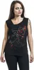 Spiral - Burnt Rose - Gathered Shoulder Slant Vest Black XL Produktbild-Vorschau 5