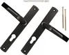 KOTARBAU® Drückerpaar 72 mm mit Langem Schild Schwarz für Produktbild-Vorschau 1