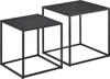 In And OutdoorMatch side table Lottie - Set di 2 - Nero - Anteprima dell’immagine prodotto 1