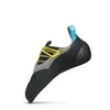 Kletterschuh "Vapor S" von Scarpa; grau mit gelben und blauen Akzenten; seitliche Ansicht. Produktbild-Vorschau