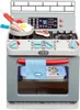A toy kitchen stove with food items. Podgląd zdjęcia produktu