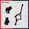KOTARBAU® Bankfuß Schwarz 740x510 mm Aluminium Bankgestell Produktbild-Vorschau 7