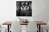 MuchoWow® Poster Vogel - Eule - Porträt - Schwarz - Weiß Produktbild-Vorschau 2