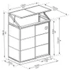 Palram - Canopia Kunststoff Aluminium Anlehngewächshaus Produktbild-Vorschau 7