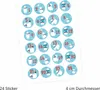 24 Adventskalender Zahlen Aufkleber Eisbären - rund 4 cm Ø Produktbild-Vorschau 2