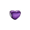 Pandora Charm Damen Violettes Metallic-Herz Sterling-Silber Produktbild-Vorschau 1