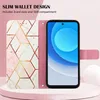 Tecno Camon 19 Hülle, Marmor Motiv Kunstleder Tasche Wallet Produktbild-Vorschau 4