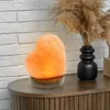 2er Tischleuchte, Holz, Naturfarbe, Salzkristall, Herzform Produktbild-Vorschau 5