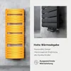 A product image showcasing a radiator with text highlighting its features and an award. Produktbild-Vorschau