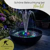 Set per fontana solare con LED, inclusa batteria - Vasca da Anteprima dell’immagine prodotto 2