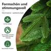 Künstlicher Weihnachtsbaum mit LED Lichterkette und Holzfuß Produktbild-Vorschau 4