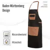 ALPHA Büffel Leder Grillschürze BBQ Kochschürze Produktbild-Vorschau 7