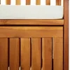 vidaXL Banc coffre avec coussin 170 cm bois massif acacia Voir les images du produit 5