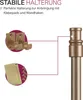 Illustration showing how to mount a cafe curtain rod using adhesive pads and wall hooks. Anteprima dell’immagine prodotto