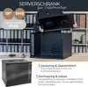 Serverschrank 19 Zoll, 9 HE, HMF Netzwerkschrank 51 x 40 x Produktbild-Vorschau 2