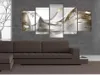 Italienischer Leinwand Leinwandbild - Golden Flight 100x50 Produktbild-Vorschau 5