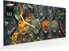 Wanduhr aus Glas mit Motiv Kräuter und Gewürze- 60 x 30 cm Produktbild-Vorschau 2