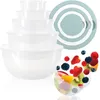 com-four® 5-teiliges Rührschüssel-Set mit Deckel - Produktbild-Vorschau 1