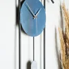 Opviq, Ken - Blue, Dekorative Metall-Wanduhr, 100 % METALL, Produktbild-Vorschau 2