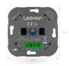 Ledvion LED Dimmer Schalter 250W 240V weiß Abdeckrahmen Produktbild-Vorschau 5