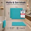 Juego de 2 alfombrillas para baño Komfortec, 50x70 cm, 100% Vista previa de la imagen del producto 10