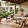 BEALIFE Gartenmöbel-Set 4-teilig mit Gartentisch | 4 Produktbild-Vorschau 9