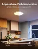A split image showing a kitchen with different lighting conditions, demonstrating adjustable color temperature. Produktbild-Vorschau
