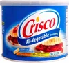 A can of Crisco All-Vegetable Shortening with an image of biscuits and jam on the front. Náhled obrázku produktu