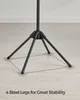 Kleiderständer mit 3 drehbaren Armen und 4 Beinen, schwarz Produktbild-Vorschau 6