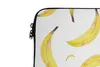 MuchoWow® Laptop Hülle 13 Zoll Bananen - Obst - Weiß Produktbild-Vorschau 3