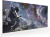 Wanduhr aus Glas mit Motiv Astronaut im All- 60 x 30 cm - Produktbild-Vorschau 2
