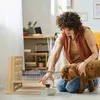 Relaxdays Futterstation Hund, höhenverstellbare Hundebar, Produktbild-Vorschau 8