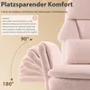 Bürostuhl mit Fußstütze, 135° Verstellbarer Schlafsessel, Produktbild-Vorschau 4