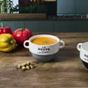 HowHomely | Bol de soupe - 450 ml - Vert - avec anse Voir les images du produit 2