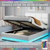 Letto matrimoniale 140 x 190 cm, con illuminazione LED, Anteprima dell’immagine prodotto 2
