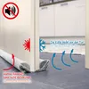 com-four® 2x Zugluftstopper für die Tür - Mikrofaser Produktbild-Vorschau 2
