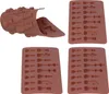 4PCS Moule en silicone en forme d'échecs Moule à chocolat Voir les images du produit 5