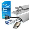 HEXIM Kabelkanal 1-8 Meter 68x18mm PVC Kunststoff Produktbild-Vorschau 1