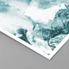 Poster - Poster ohne Rahmen - Abstraktion Meer Türkis - Produktbild-Vorschau 2